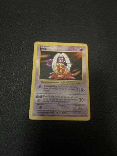 Pok Mon Tcg Jynx Base Set Regular Shadowless Uncommon Lp Ebay