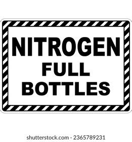 Nitrogen Full Bottles Sign Anzi Stock Vector (Royalty Free) 2365789231 ...