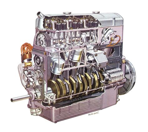 Engine Cutaway Drawings In High Quality