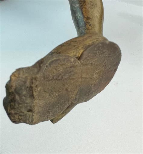 Lot Antique Art Nouveau Nude Woman Brass Coffee Table Base Tall