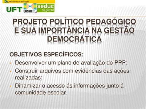 Ppt Projeto Pol Tico Pedag Gico E Sua Import Ncia Na Gest O