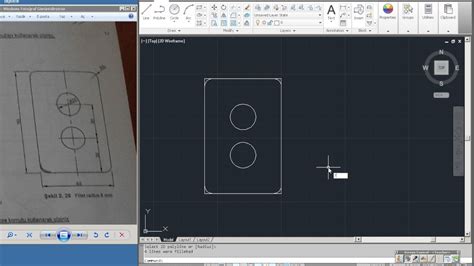 Kayseri Autocad Ders Chamfer Ve Fillet Komutu Ve Rne I Youtube