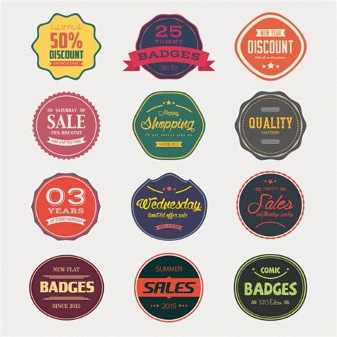 Badge Collection Set PSD, High Quality Free PSD Templates for Download ...