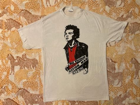 Original 80s Sid Vicious Sex Pistols Vintage T Shirt Gem