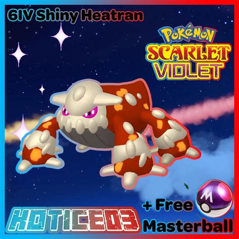 Heatran Shiny 6IV Pokemon // Pokemon Scarlet and Violet // - Etsy