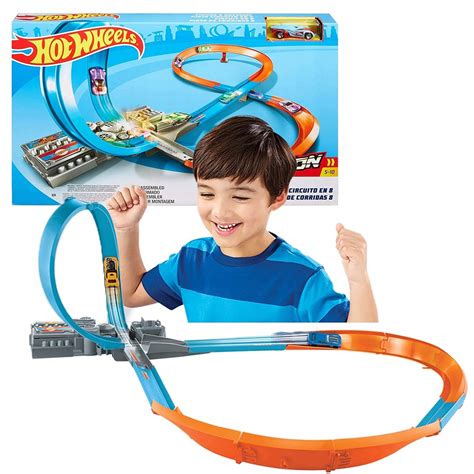 HOT WHEELS TOR WYŚCIGOWY ÓSEMKA NAPĘD PĘTLA AUTKO oficjalne archiwum Allegro