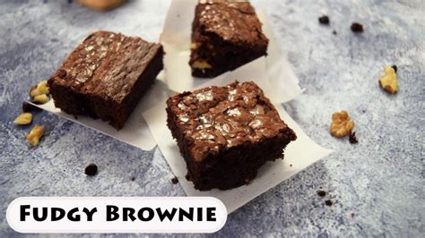 Fudgy Brownies How To Make Fudge Brownie Chocolate Walnut Brownie