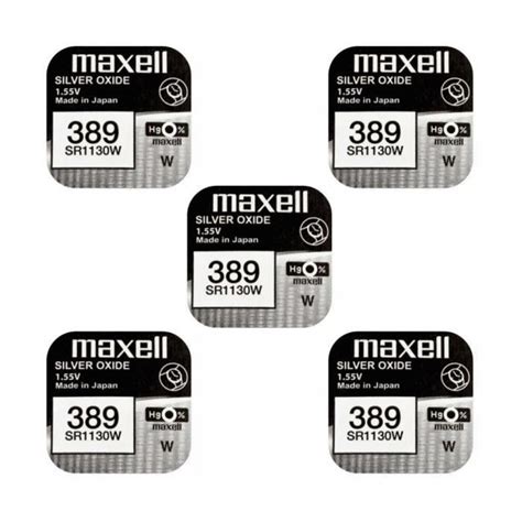 5 Piles Maxell 389 SR1130W Silver Oxide 1 55 V Cdiscount Jeux Jouets