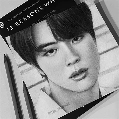 ArtStation - Jin - BTS - Graphite pencils drawing