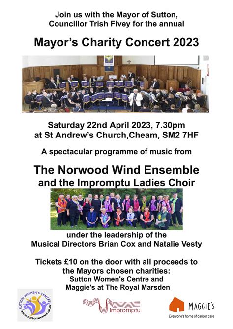 Mayors Charity concert 2023 - Arts Network Sutton