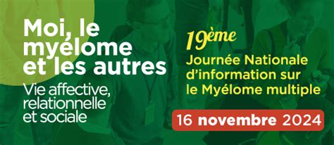 Journée Nationale du Myélome Multiple 16 novembre 2024