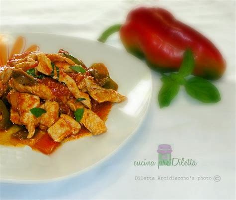 Straccetti Di Pollo Con Peperoni Ricette Pollo Cibo