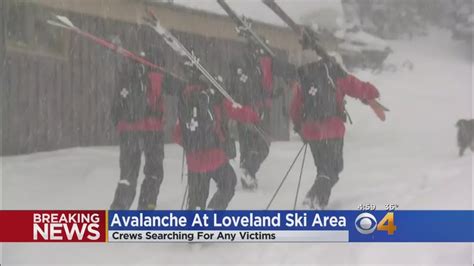 Skier Triggers Avalanche At Loveland Ski Area Youtube