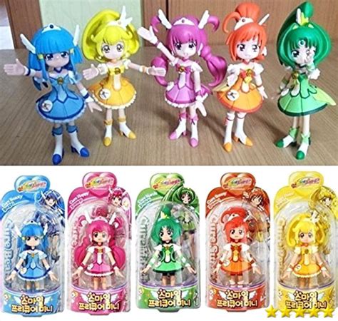 Glitter Force Smile Precure 5 Figure Doll Set Cure Happy Beauty Sunny