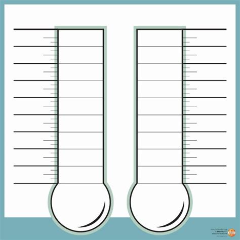 Brilliant Thermometer Goal Chart Excel Template Sales Tax Spreadsheet