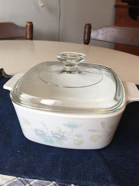 Corning Ware Pastel Bouquet Casserole With Lid Corning Ware Allows