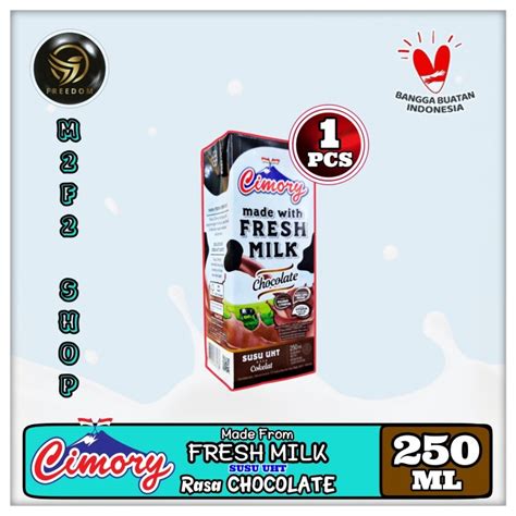 Jual Susu Cimory Fresh Milk Kotak Uht Chocolate Cokelat Original