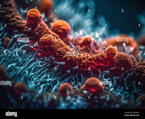 fragment of virus under microscope Stock Photo - Alamy