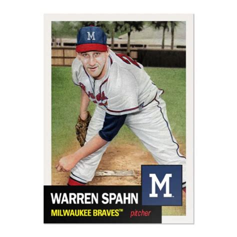 2024 Topps MLB Living Set 725 WARREN SPAHN Milwaukee Braves HOF Pre