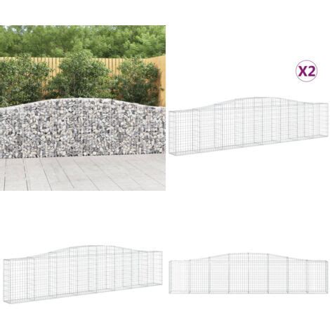 Paniers Gabions Arqu S Pcs X X Cm Fer Galvanis Panier