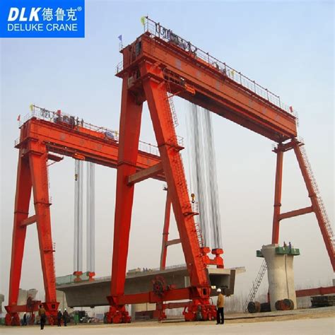 100 Ton Concrete Structure Lifting Outdoor Mg Type Double Girder Gantry