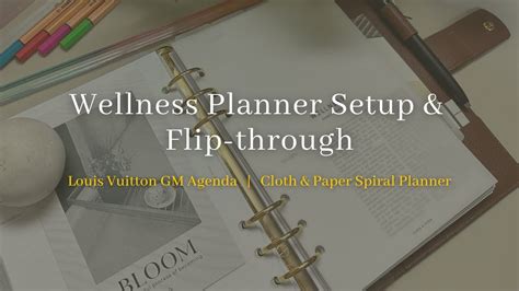 Wellness Planner Setup Flip Through Minimal Planning Lv