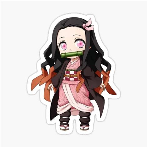 Nezuko Demon Slayer 5pcs Stickers For Cute Decorations Living Room Anime Home Laptop Water