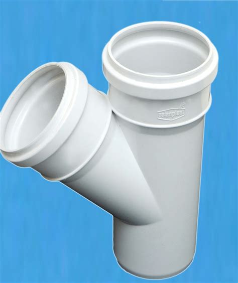 Rigid Pvc 75mm And 110mm SWR Y Fitting For Structure Pipe Plumbing At