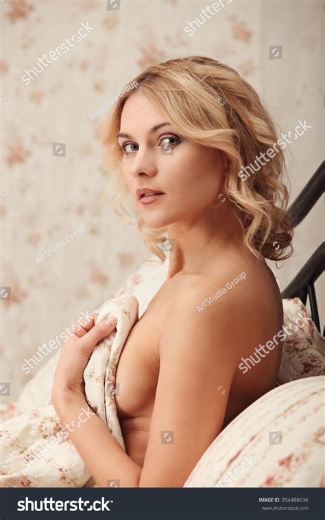 Sensual Blonde Woman Posing Naked Nude Stock Photo Shutterstock