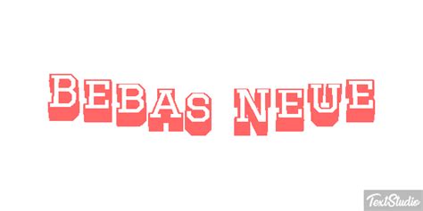 Bebas Neue Font Animated  Logo Designs