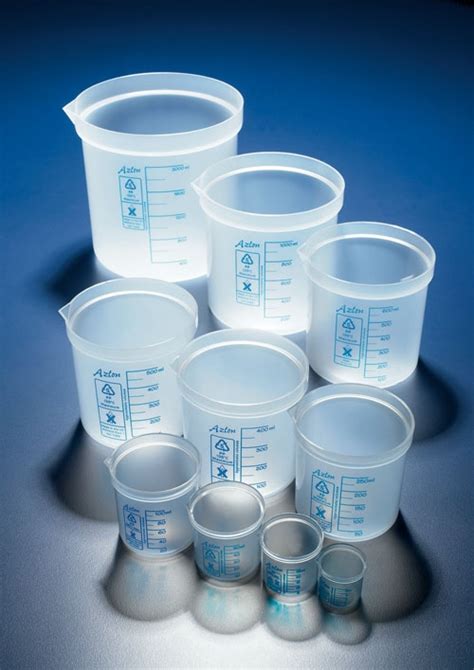 Beakers Straight Sided Classic Blue Printed Graduations