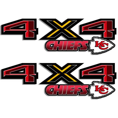 Kansas City Chiefs Arrowhead Truck Decals