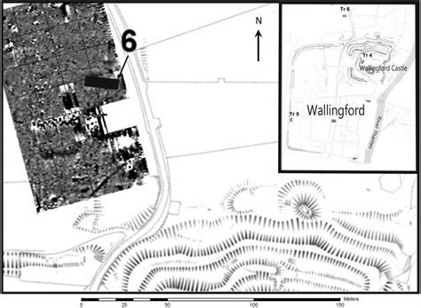 Map of the Wallingford School playing fields, north-west of Wallingford ...