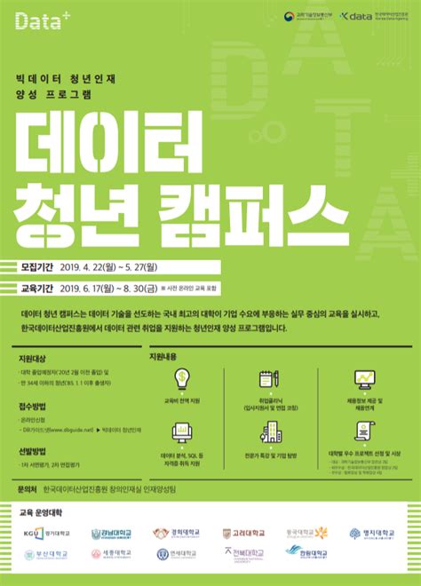 데이터 전문가로 성장할 600명 ‘청년인재 모집kdata 5월 27일까지