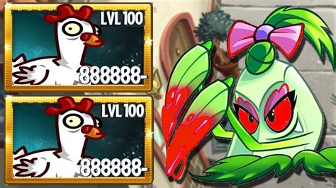 Pvz 2 Evil Pokra And All Plants Vs Chicken Zombie Level 100 Youtube