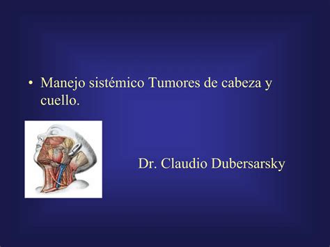 Tumores De Cabeza Y Cuello Tratamiento Sistemico Pdf