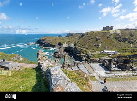 Camelot Castle Hotel Tintagel Cornwall Hi Res Stock Photography And