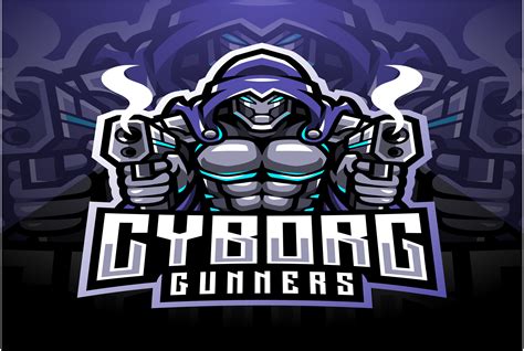 Cyborg Gunners Esport Mascot Logo Design Graphic By Visink Art