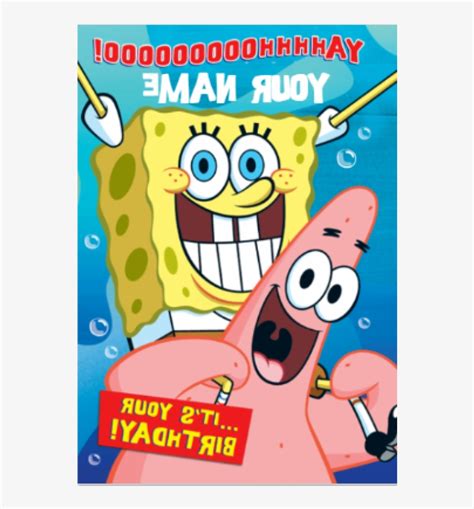 Spongebob Squarepants Birthday Card