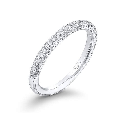 Platinum 3 Sided Diamond Band Longs Jewelers