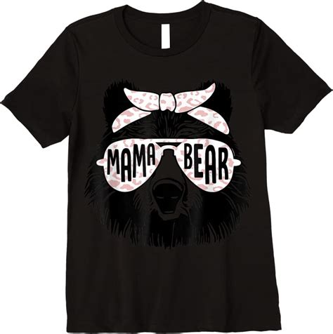 Apparel Mama Bear Face Sunglasses Mother Mothers Day Gift T Shirts ...