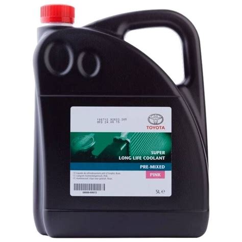 Genuine Toyota Super Long Life PINK Coolant 5 Litres Pre Mixed 08889 80072