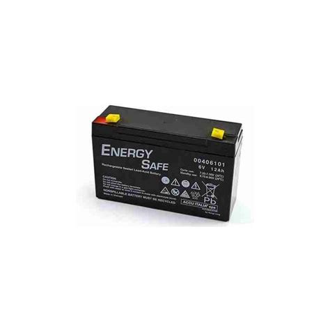 Batterie Au Plomb Agm Vrla Série Energy Safe 6v 12ah C20 F1