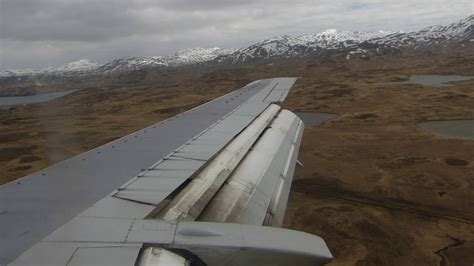 Alaska Airlines Boeing Approach And Landing In Adak Alaska