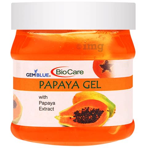 Gemblue Biocare Papaya Gel Buy Jar Of Ml Gel At Best Price In