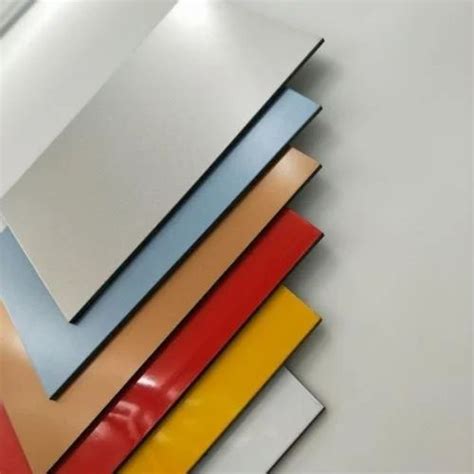 Silver Plain Color Coated Aluminum Composite Panel Thickness Mm