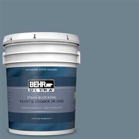 Behr Ultra Gal N Adirondack Blue Satin Enamel Interior Paint