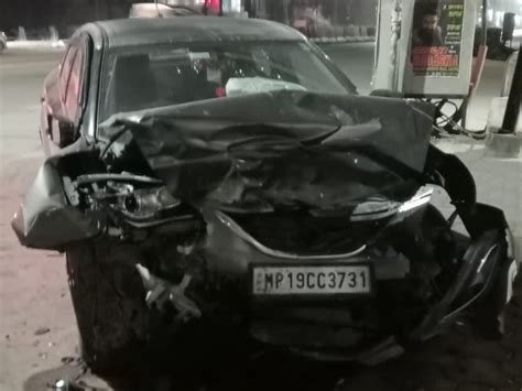 Late Night Accident In Satna City सतना शहर में देर रात हादसा रीवा