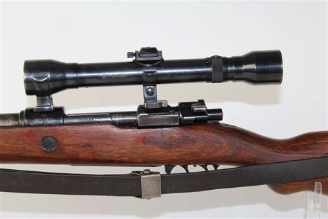 Mauser Model 98 Sniper Rile With Ss Stlye Markings And Scope Candr