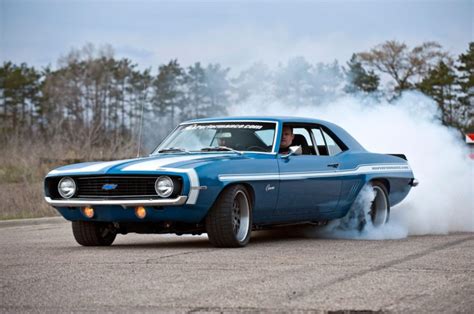 1969 Chevrolet Chevy Camaro 350 Turbocharged Pro Touring Super Street Burnout Usa 02